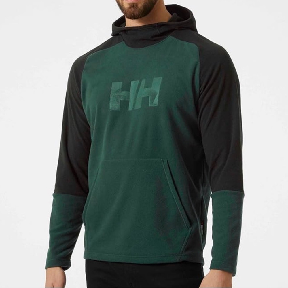 Helly Hansen NWT Men’s Daybreaker Logo Fleece Pullover Hoodie Polartec Hiking